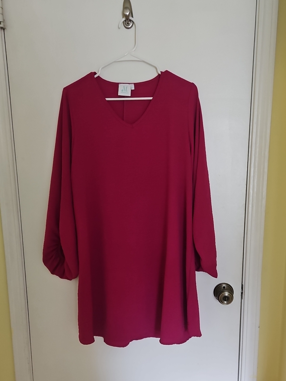 Magenta Babydoll Dress